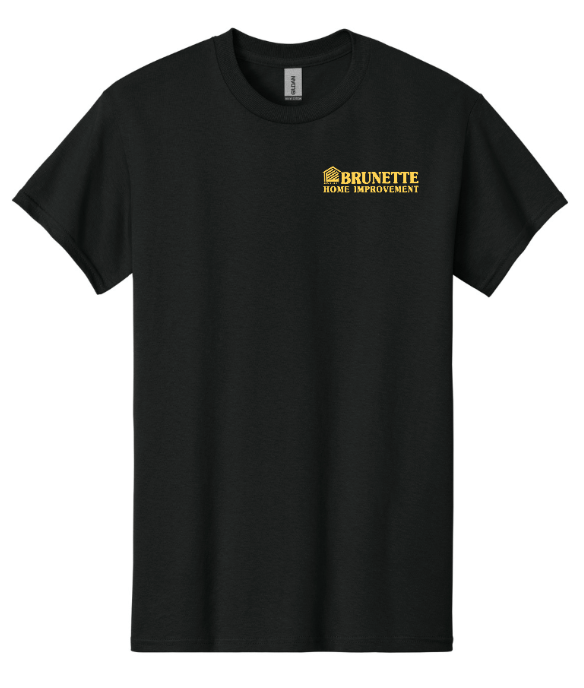 Custom Printed Apparel | Brunette Home Improvement Fall 2025 - Adult Cotton T-Shirts (MULTIPLE COLOR OPTIONS) - Brunette Home Improvement F25 - 18373