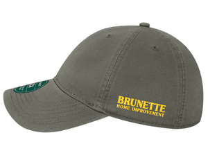 Custom Printed Apparel | Brunette Home Improvement Fall 2025 - Adult Dark Grey Relaxed Dad Hat - Brunette Home Improvement F25 - 18373