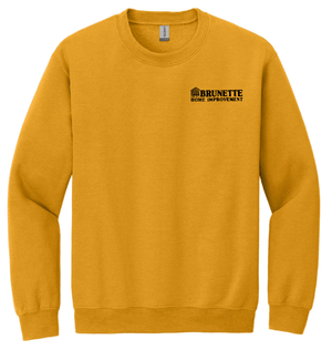 Custom Printed Apparel | Brunette Home Improvement Fall 2025 - Adult Heavyweight Crewneck Sweatshirt (MULTIPLE COLOR OPTIONS) - Brunette Home Improvement F25 - 18373
