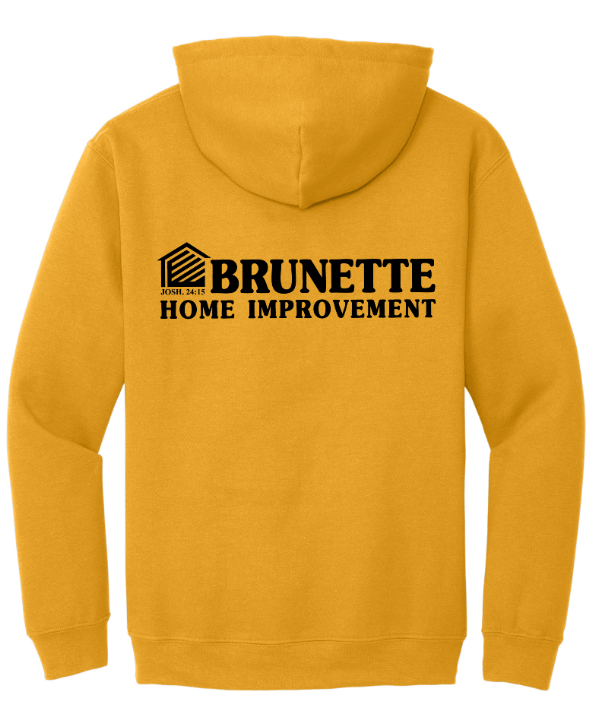 Custom Printed Apparel | Brunette Home Improvement Fall 2025 - Adult Heavyweight Hooded Sweatshirt (MULTIPLE COLOR OPTIONS) - Brunette Home Improvement F25 - 18373
