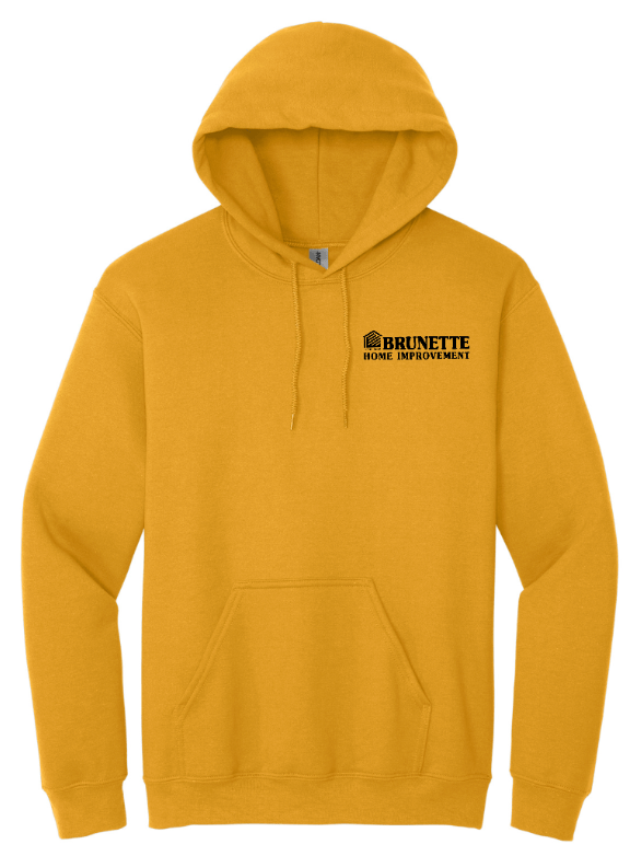 Custom Printed Apparel | Brunette Home Improvement Fall 2025 - Adult Heavyweight Hooded Sweatshirt (MULTIPLE COLOR OPTIONS) - Brunette Home Improvement F25 - 18373