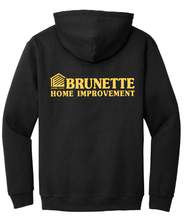 Custom Printed Apparel | Brunette Home Improvement Fall 2025 - Adult Heavyweight Hooded Sweatshirt (MULTIPLE COLOR OPTIONS) - Brunette Home Improvement F25 - 18373