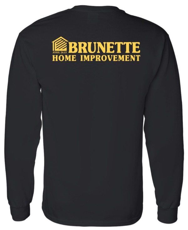 Custom Printed Apparel | Brunette Home Improvement Fall 2025 - Adult Long Sleeve Tee (MULTIPLE COLOR OPTIONS) - Brunette Home Improvement F25 - 18373