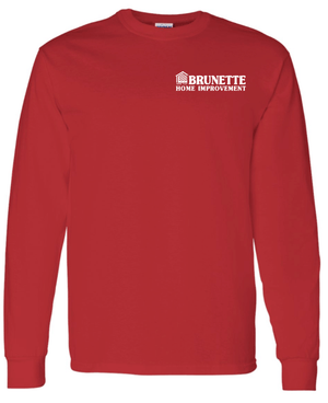 Custom Printed Apparel | Brunette Home Improvement Fall 2025 - Adult Long Sleeve Tee (MULTIPLE COLOR OPTIONS) - Brunette Home Improvement F25 - 18373