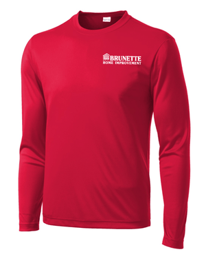 Custom Printed Apparel | Brunette Home Improvement Fall 2025 - Adult Performance Long Sleeve Tee (MULTIPLE COLOR OPTIONS) - Brunette Home Improvement F25 - 18373