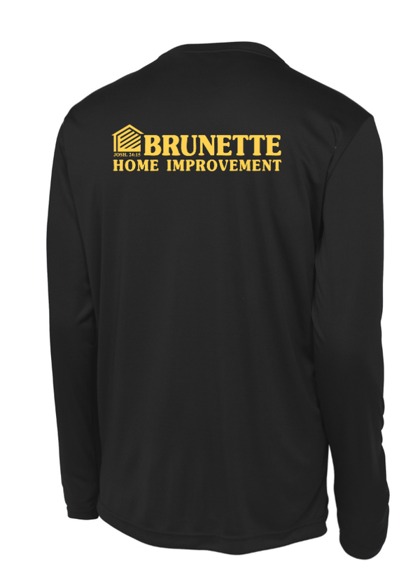 Custom Printed Apparel | Brunette Home Improvement Fall 2025 - Adult Performance Long Sleeve Tee (MULTIPLE COLOR OPTIONS) - Brunette Home Improvement F25 - 18373