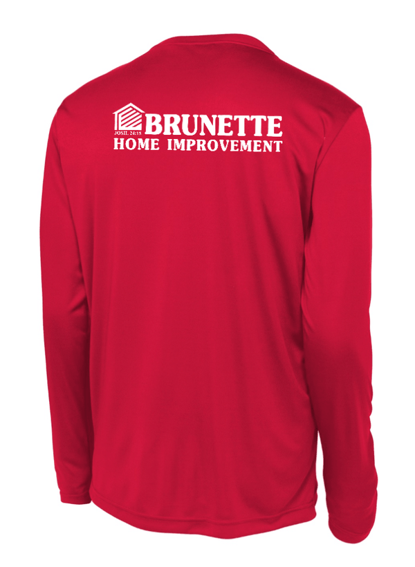 Custom Printed Apparel | Brunette Home Improvement Fall 2025 - Adult Performance Long Sleeve Tee (MULTIPLE COLOR OPTIONS) - Brunette Home Improvement F25 - 18373