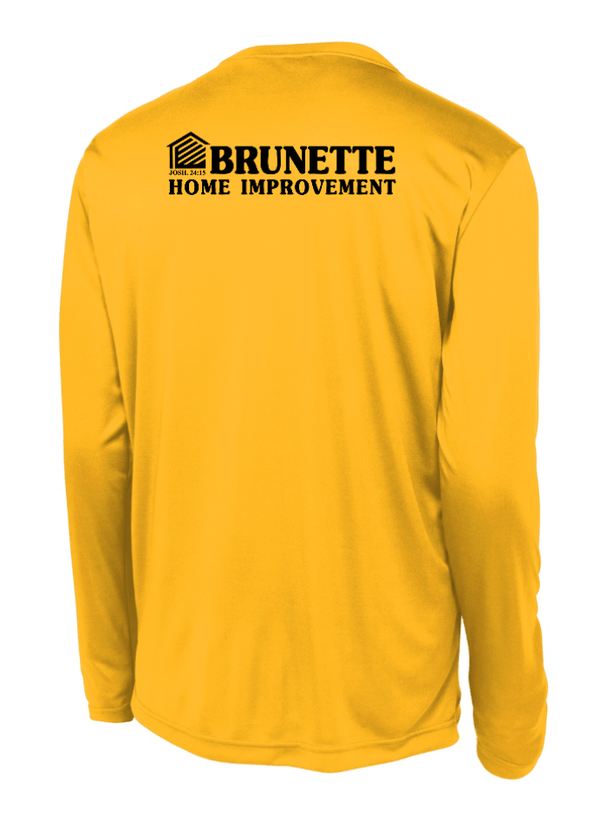Custom Printed Apparel | Brunette Home Improvement Fall 2025 - Adult Performance Long Sleeve Tee (MULTIPLE COLOR OPTIONS) - Brunette Home Improvement F25 - 18373