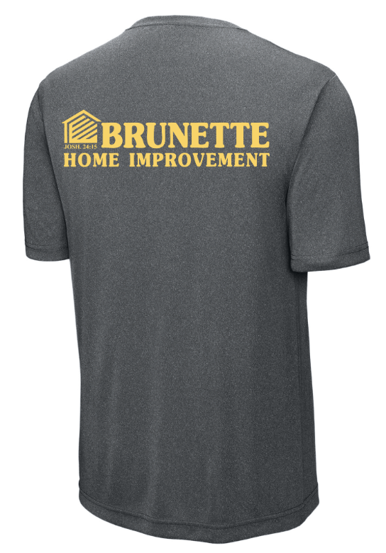 Custom Printed Apparel | Brunette Home Improvement Fall 2025 - Adult Performance T-Shirt (MULTIPLE COLOR OPTIONS) - Brunette Home Improvement F25 - 18373