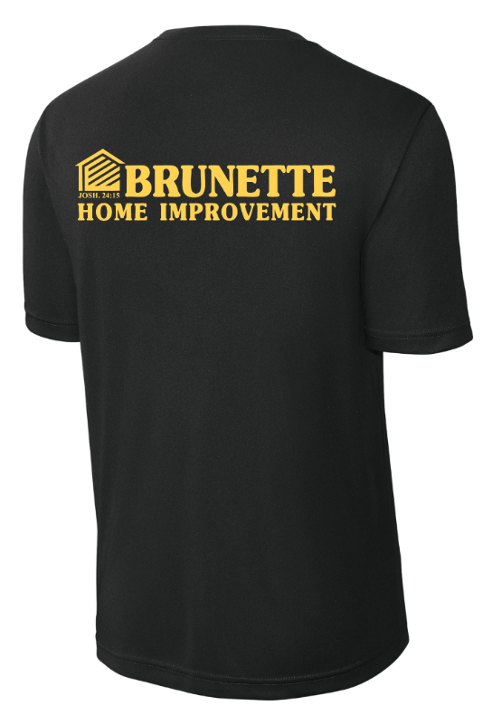 Custom Printed Apparel | Brunette Home Improvement Fall 2025 - Adult Performance T-Shirt (MULTIPLE COLOR OPTIONS) - Brunette Home Improvement F25 - 18373