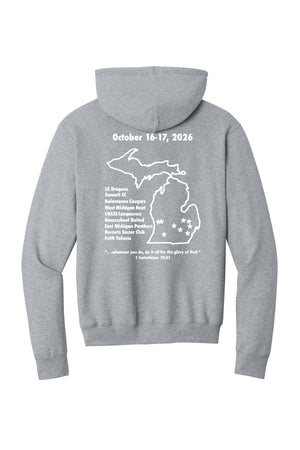 LA Dragons Fall Tournament 2026 Hoodie Athletic Heather back view