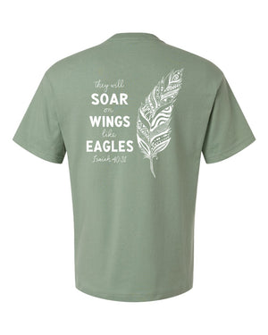 NCCS Senior Shirts T-Shirt Sage back view
