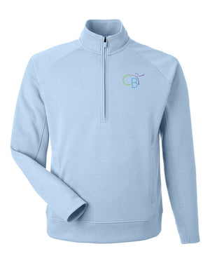 Children's Ballet Theatre Quarter Zip Ice Blue front view