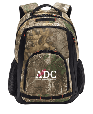 Custom Printed Apparel | Camo Backpack | American Daughters of Conservation - American Daughters of Conservation