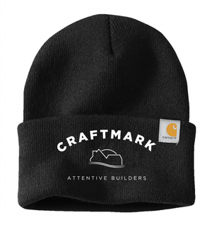 Custom Printed Apparel | Carhartt Cuffed Beanie | Craftmark Construction - Craftmark Construction