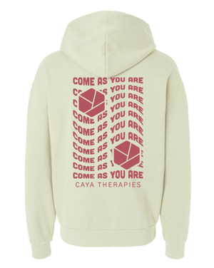Custom Apparel - Screen Printing - CAYA Therapies - Hoodie - Honey Dew / Grey - CAYA Therapies - 17123