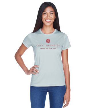 Custom Apparel - Screen Printing - CAYA Therapies - Ladies Performance T-Shirt - CAYA Therapies - 17123