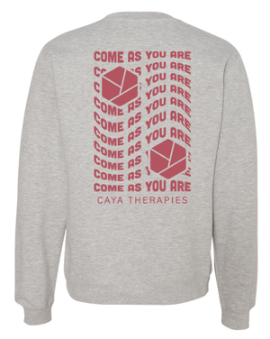Custom Apparel - Screen Printing - CAYA Therapies - Midweight Crewneck Sweatshirt / Multiple Colors - CAYA Therapies - 17123