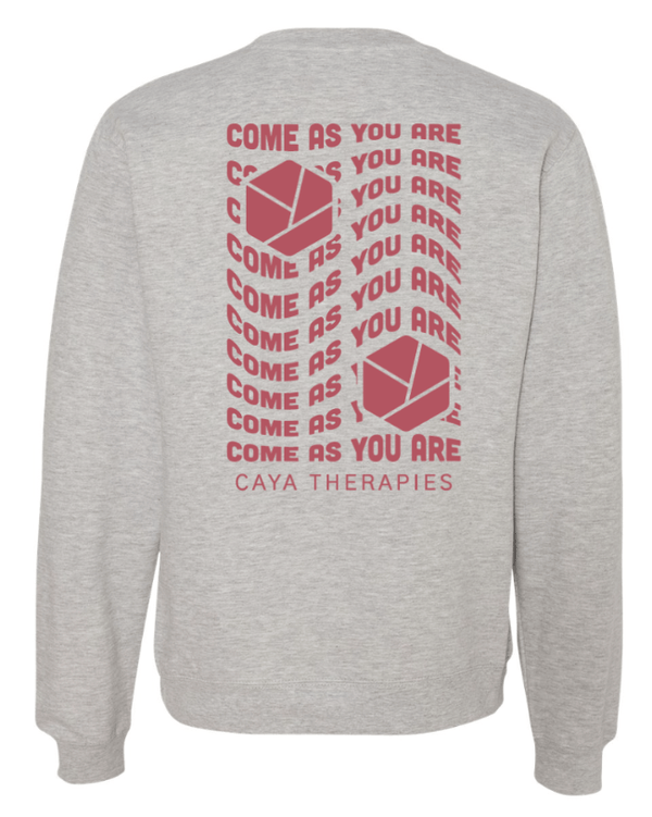 Custom Apparel - Screen Printing - CAYA Therapies - Midweight Crewneck Sweatshirt / Multiple Colors - CAYA Therapies - 17123