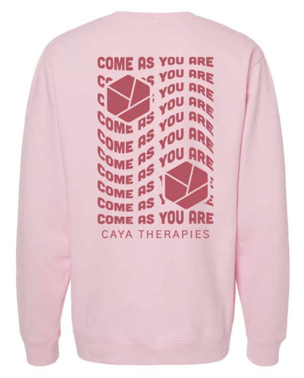 Custom Apparel - Screen Printing - CAYA Therapies - Midweight Crewneck Sweatshirt / Multiple Colors - CAYA Therapies - 17123