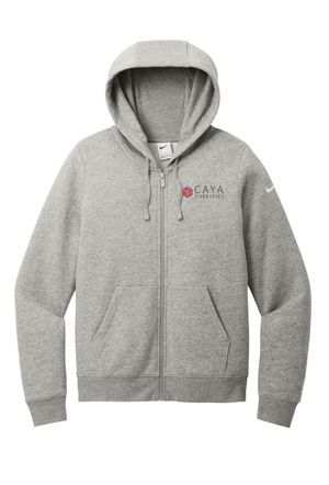 Custom Apparel - Screen Printing - CAYA Therapies - Nike Women's Fleece Full Zip Hoodie - CAYA Therapies - 17123