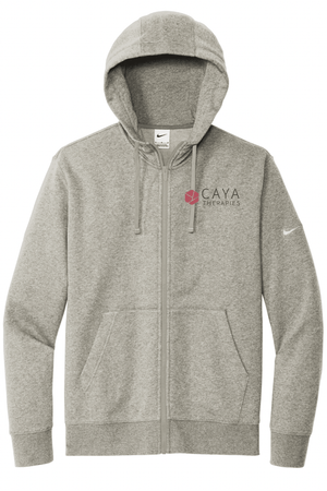 Custom Apparel - Screen Printing - CAYA Therapies - Unisex Nike Fleece Full Zip Hoodie - CAYA Therapies - 17123