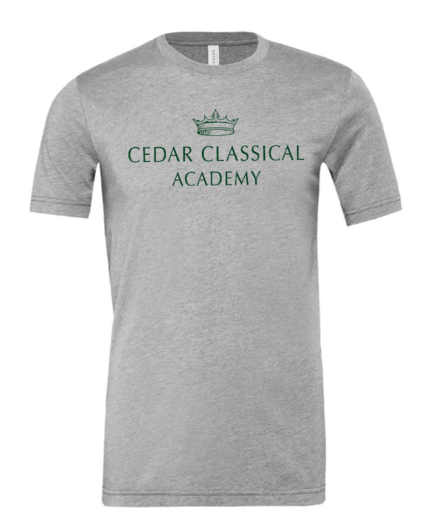 Custom Apparel - Screen Printing - Cedar Classical Academy - Adult Unisex T-Shirt - Cedar Classical - 16866