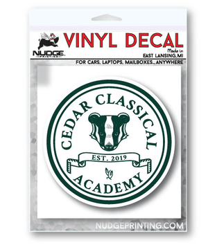 Custom Apparel - Screen Printing - Cedar Classical Academy - Car Decal - Cedar Classical - 16866