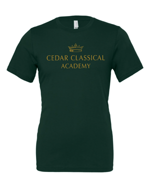 Custom Apparel - Screen Printing - Cedar Classical Badgerwear - Adult Unisex Logo T-Shirt - Cedar Classical - 15396