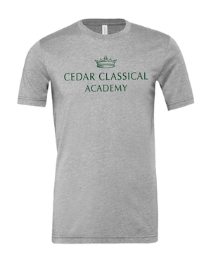 Custom Apparel - Screen Printing - Cedar Classical Badgerwear - Adult Unisex Logo T-Shirt - Cedar Classical - 15396