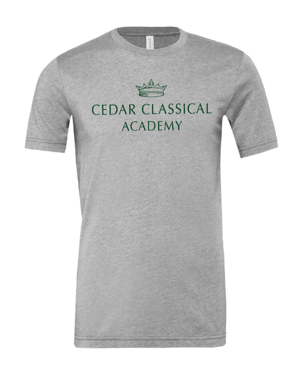 Custom Apparel - Screen Printing - Cedar Classical Badgerwear - Adult Unisex Logo T-Shirt - Cedar Classical - 15396