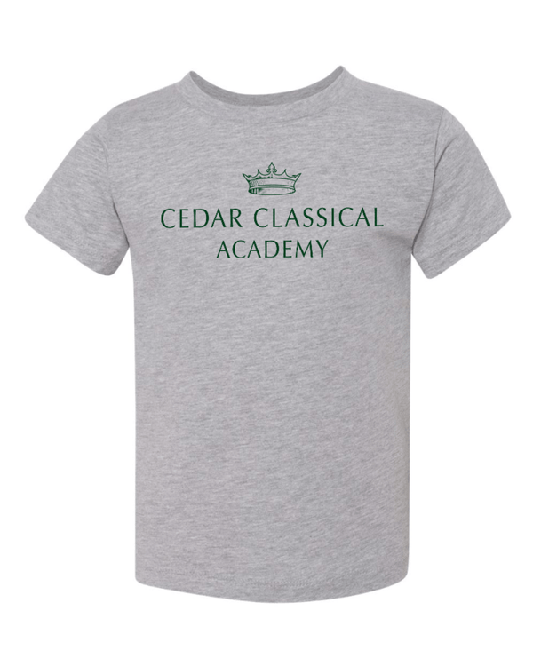 Custom Apparel - Screen Printing - Cedar Classical Badgerwear - Toddler Logo T-Shirt - Cedar Classical - 15396