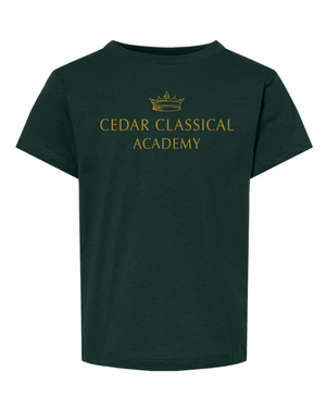 Custom Apparel - Screen Printing - Cedar Classical Badgerwear - Toddler Logo T-Shirt - Cedar Classical - 15396
