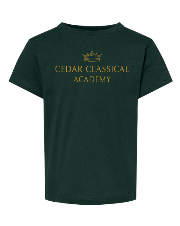 Custom Apparel - Screen Printing - Cedar Classical Badgerwear - Toddler Logo T-Shirt - Cedar Classical - 15396