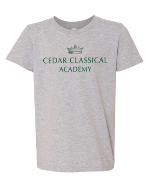 Custom Apparel - Screen Printing - Cedar Classical Badgerwear - Youth Logo T-Shirt - Cedar Classical - 15396