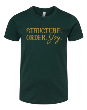 Custom Apparel - Screen Printing - Cedar Classical Badgerwear - Youth T-Shirt (Joy Design) - Cedar Classical - 15396
