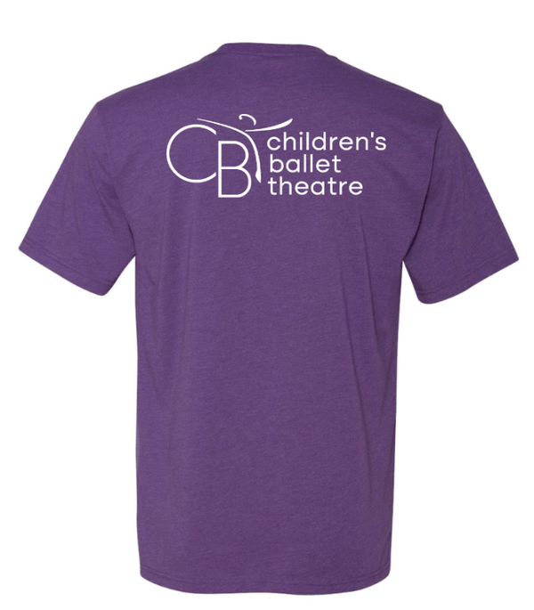 Custom Printed Apparel | Children's Ballet Theatre Fall 2025 - Adult Purple T-Shirt - Children's Ballet Theatre F25 - 18526