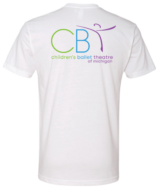 Custom Printed Apparel | Children's Ballet Theatre Fall 2025 - Adult T-Shirt (Black/White) - Children's Ballet Theatre F25 - 18526