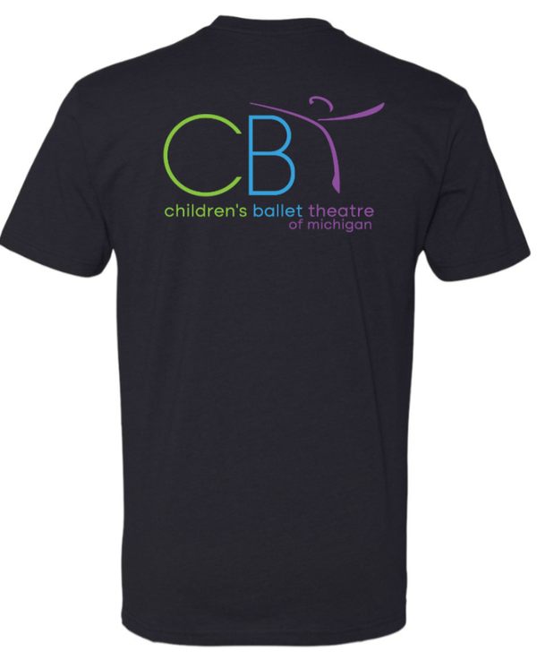 Custom Printed Apparel | Children's Ballet Theatre Fall 2025 - Adult T-Shirt (Black/White) - Children's Ballet Theatre F25 - 18526