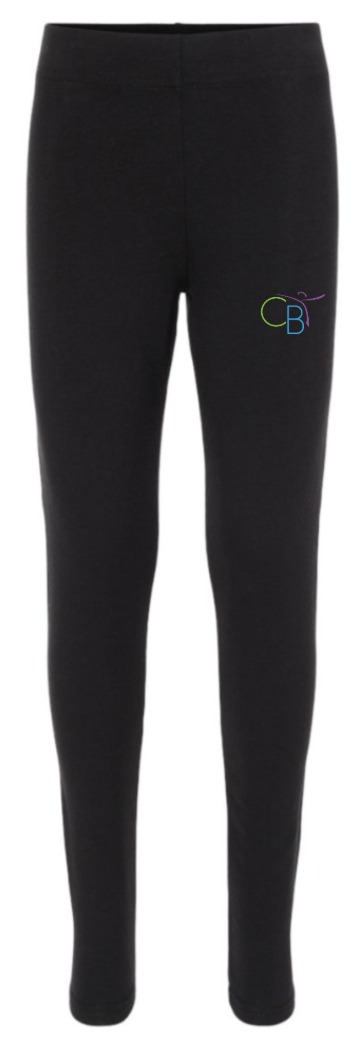 Custom Printed Apparel | Children's Ballet Theatre Fall 2025 - Girl's Black Leggings - Children's Ballet Theatre F25 - 18526