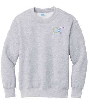 Custom Printed Apparel | Children's Ballet Theatre Fall 2025 - Youth Ash Fleece Crewneck - Children's Ballet Theatre F25 - 18526