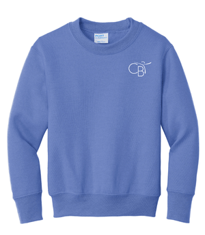 Custom Printed Apparel | Children's Ballet Theatre Fall 2025 - Youth Carolina Blue Fleece Crewneck - Children's Ballet Theatre F25 - 18526