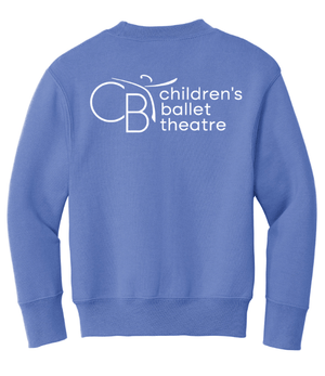 Custom Printed Apparel | Children's Ballet Theatre Fall 2025 - Youth Carolina Blue Fleece Crewneck - Children's Ballet Theatre F25 - 18526