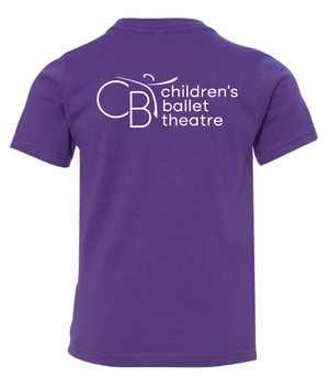 Custom Printed Apparel | Children's Ballet Theatre Fall 2025 - Youth Purple Cotton T-Shirt - Children's Ballet Theatre F25 - 18526