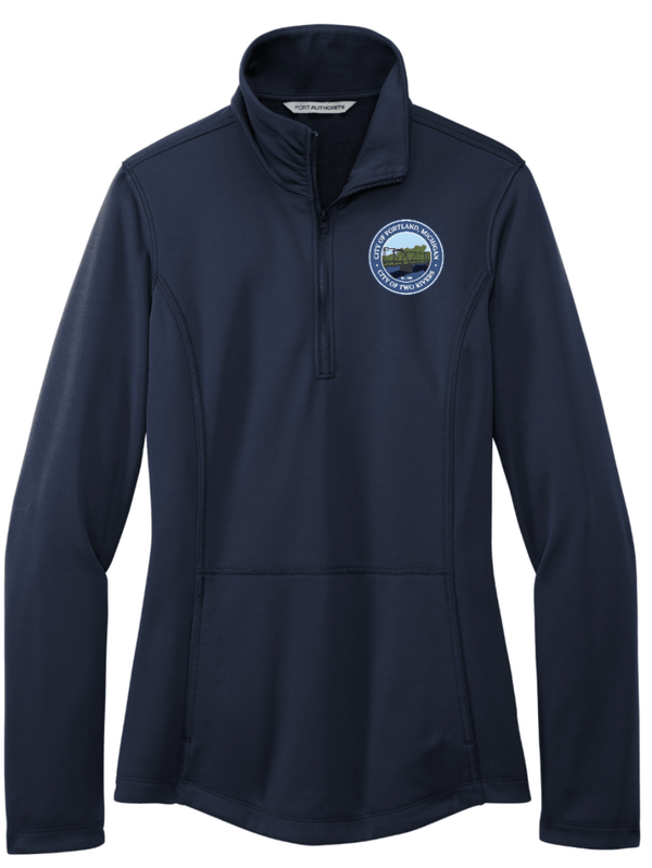 Custom Apparel - Screen Printing - City of Portland - Women's 1/4 Zip Smooth Fleece - City of Portland - 15164