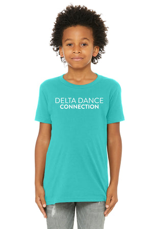 Delta Dance Connection - General T-Shirt Teal front view