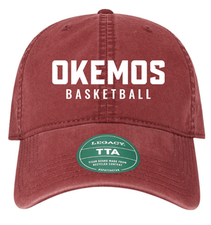 Custom Printed Apparel | CMS Basketball | Adult Burgundy Twill Cap - CMS Basketball - 18871