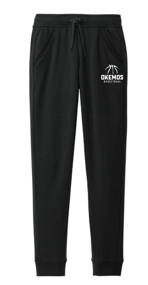 Custom Printed Apparel | CMS Basketball | Adult Unisex Black Fleece Joggers "Badge Logo" - CMS Basketball - 18871