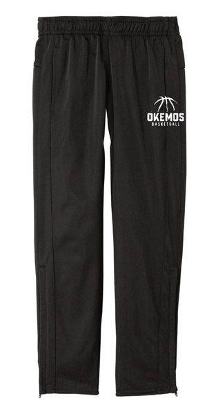 Custom Printed Apparel | CMS Basketball | Youth Black Track Joggers "Badge Logo" - CMS Basketball - 18871