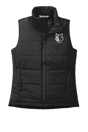 Custom Apparel - Screen Printing - CMS Field Trip - Ladies Puffer Vest - 8th Grade CMS Field Trip - 15015